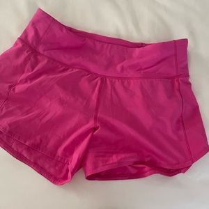 Sonic pink speed up shorts lululemon